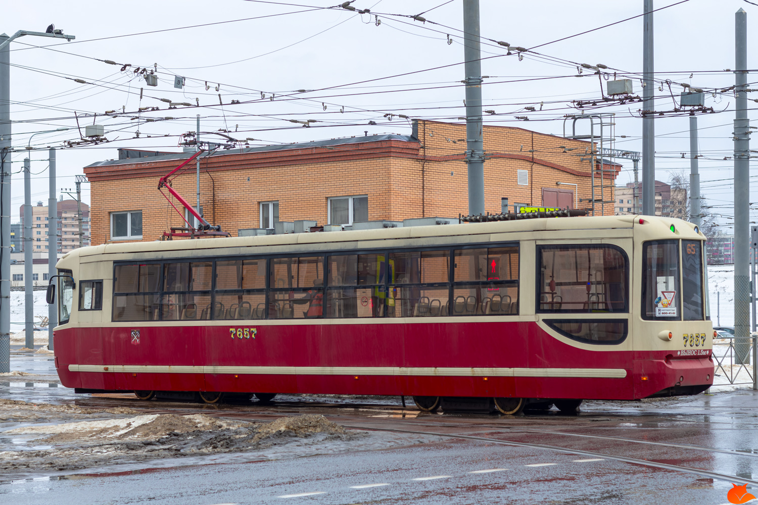 Санкт-Петербург, ЛМ-68М2 (мод. СПб ГЭТ) № 7657 Санкт-Петербург, ЛМ-68М2 (мод. СПб ГЭТ) № 7657