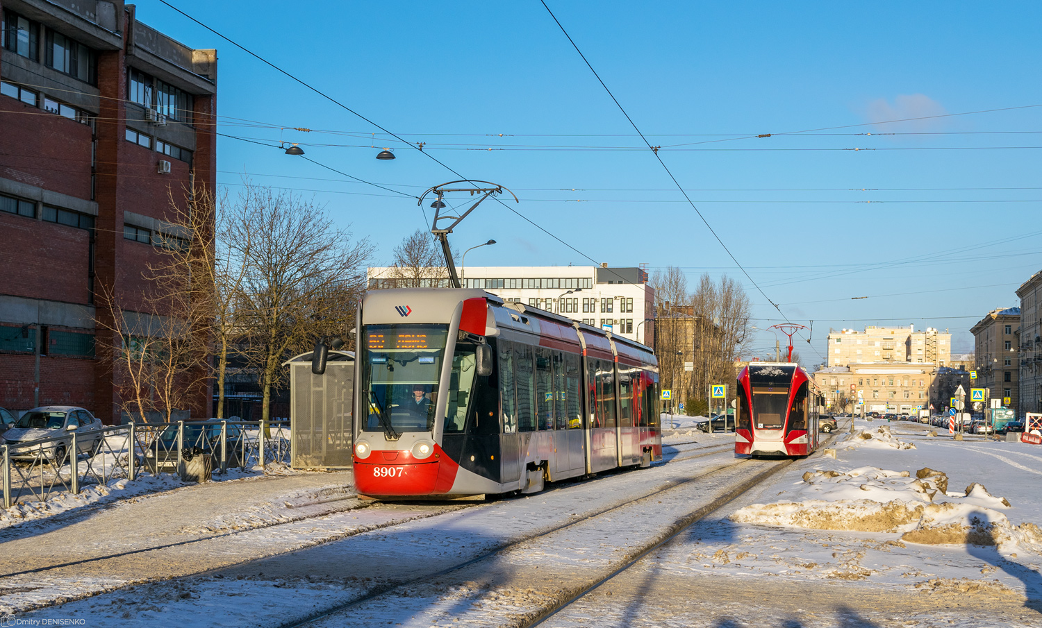 Sankt Petersburg, 71-801 (Alstom Citadis 301 CIS) Nr. 8907