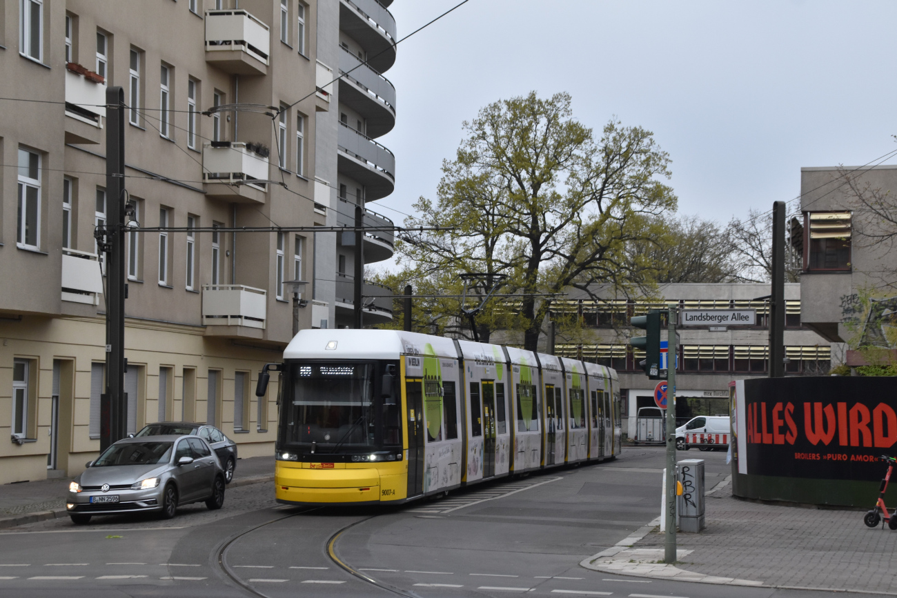 Берлин, Bombardier Flexity Berlin (GT8-08ZR/F8Z) № 9007