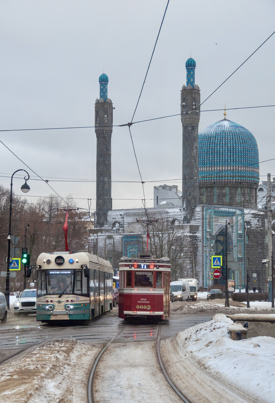 Санкт-Петербург, 71-431Р «Достоевский» № 3100; Санкт-Петербург, ЛМ-99/33 № 0002