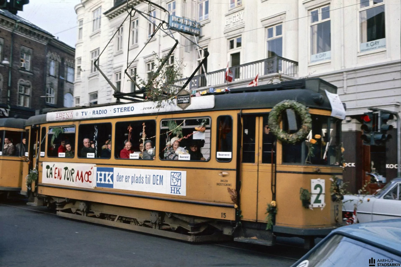 Орхус, Двухосный моторный Scandia № 15; Орхус — Старые фотографии