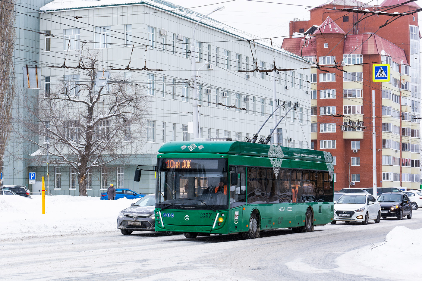 Уфа, УТТЗ-6241.01 «Горожанин» № 1087 Уфа, УТТЗ-6241.01 «Горожанин» № 1087
