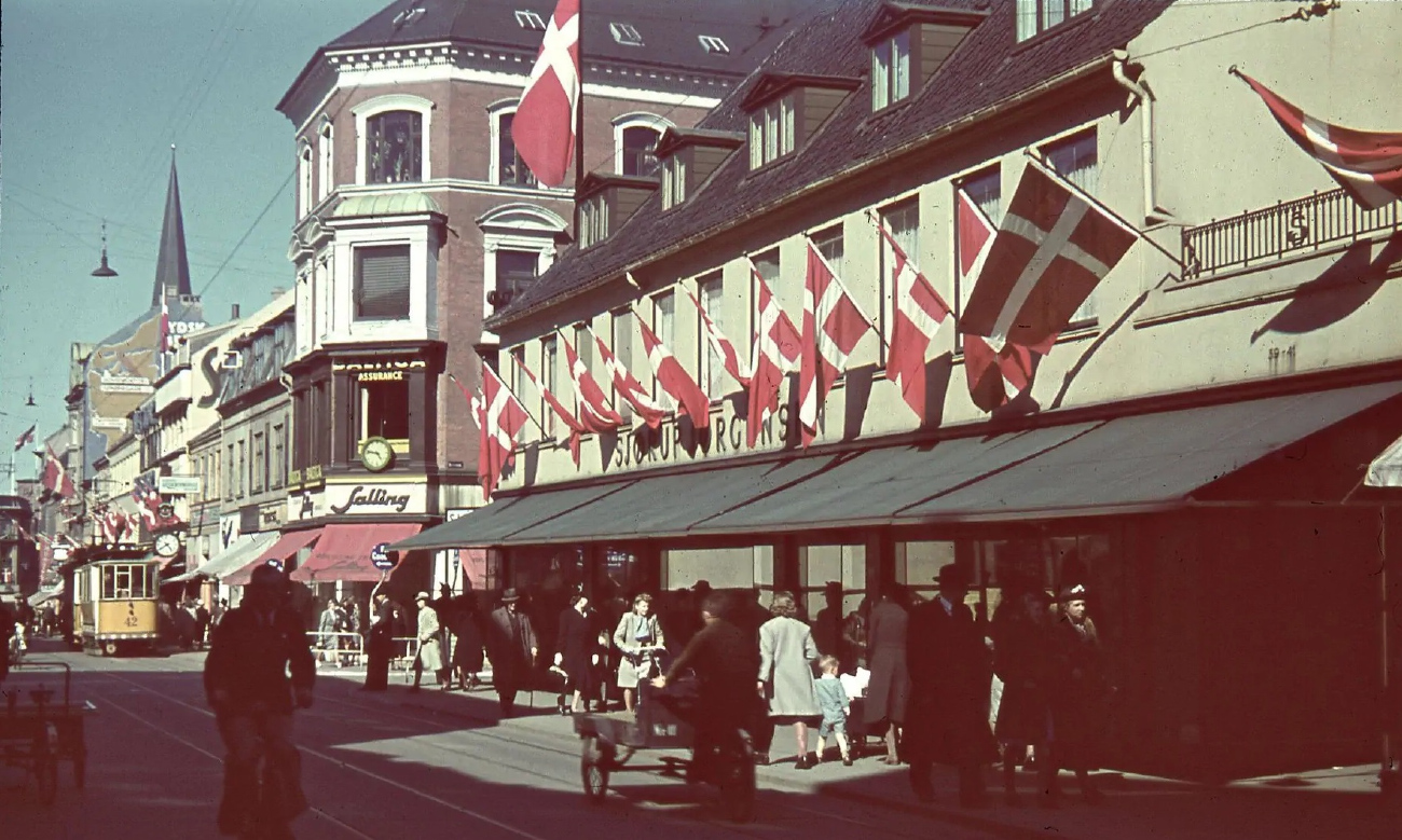 Орхус, Двухосный прицепной Herbrand № 42; Орхус — Старые фотографии