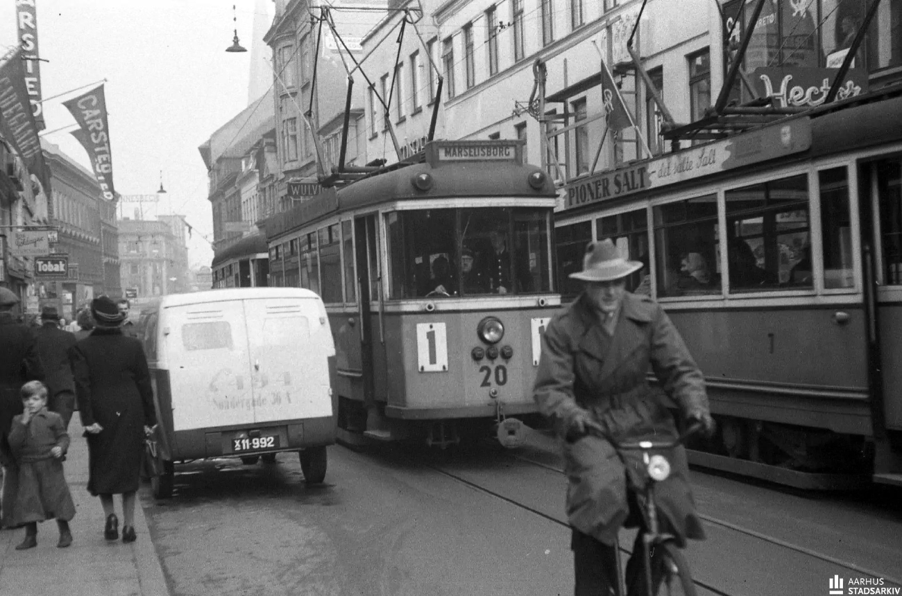 Орхус, Двухосный моторный Scandia № 20; Орхус, Двухосный моторный Scandia № 7; Орхус — Старые фотографии