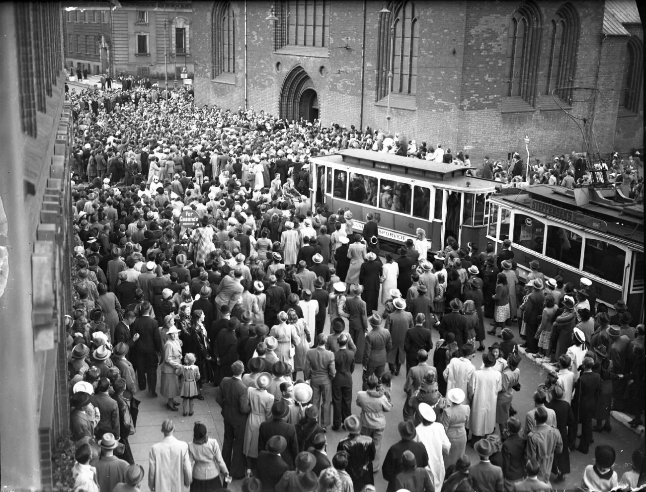 Орхус, Двухосный моторный Scandia № 22; Орхус, Двухосный прицепной Herbrand № 42; Орхус — Старые фотографии