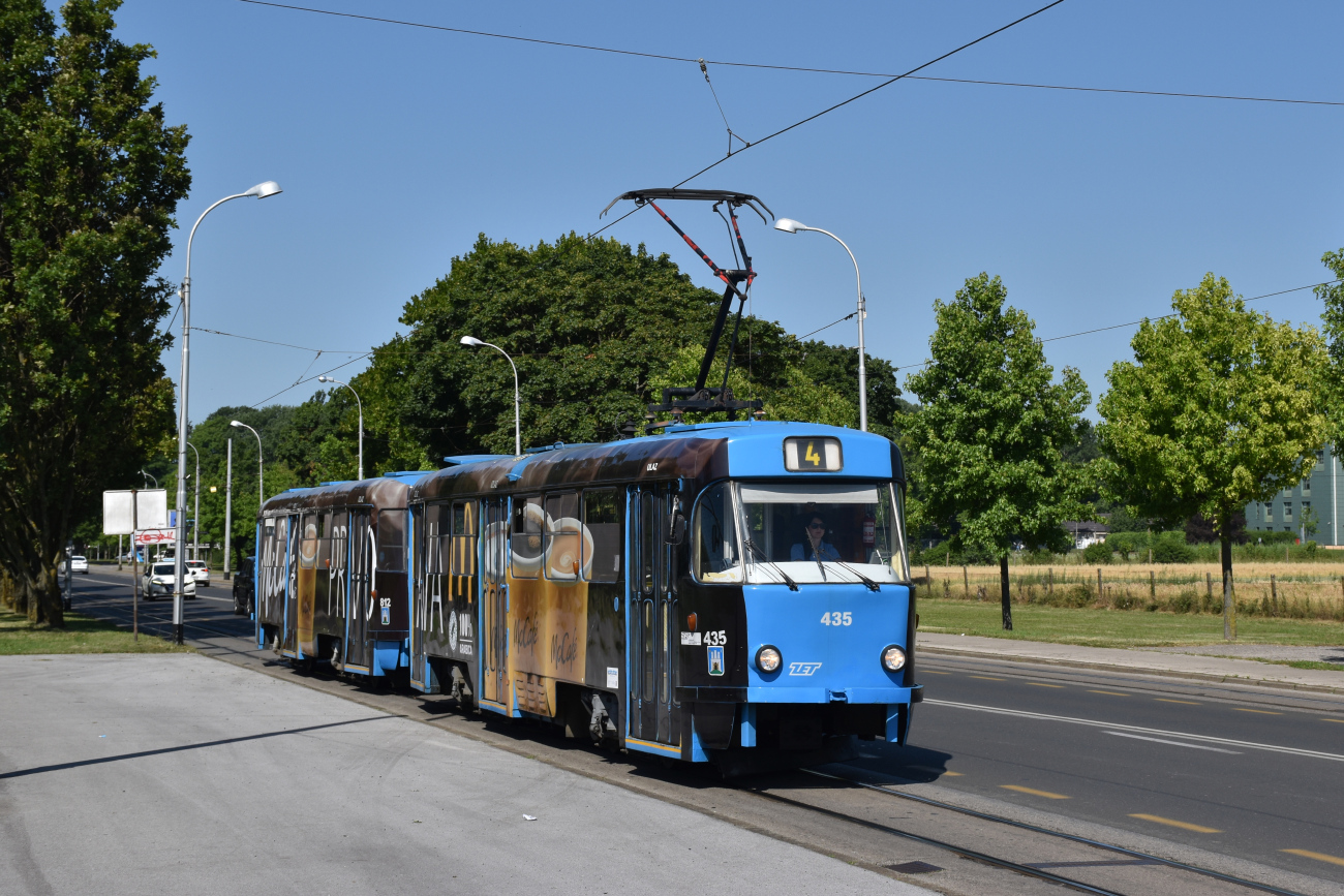 Загреб, Tatra T4YU № 435