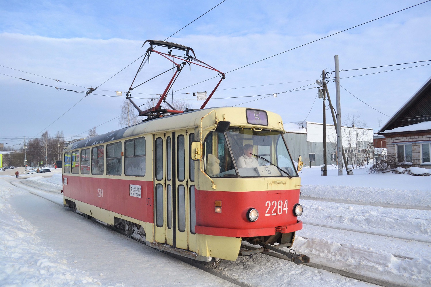 Ижевск, Tatra T3SU (двухдверная) № 2284