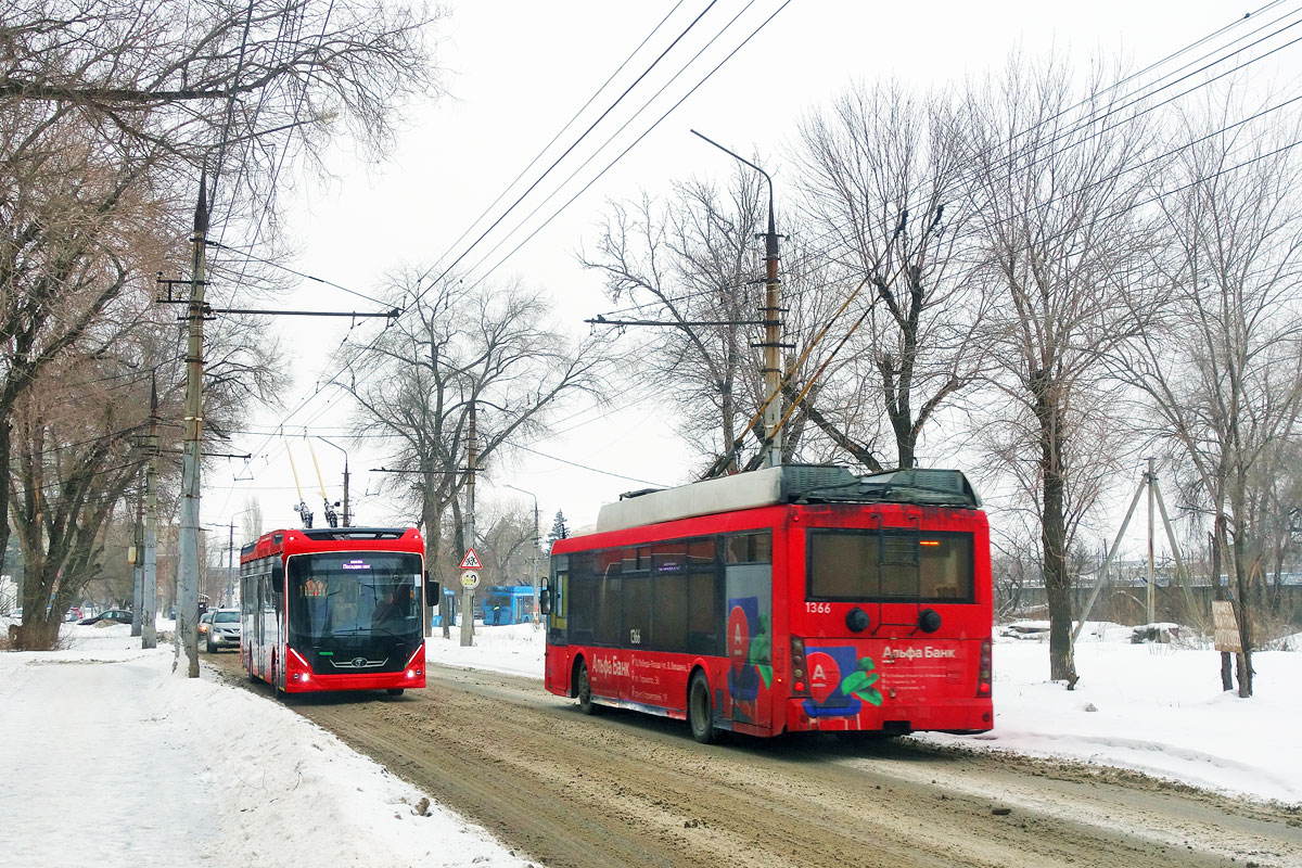Саратов, Тролза-5265.00 «Мегаполис» № 1366; Энгельс — Продукция ООО "ПК Транспортные системы"