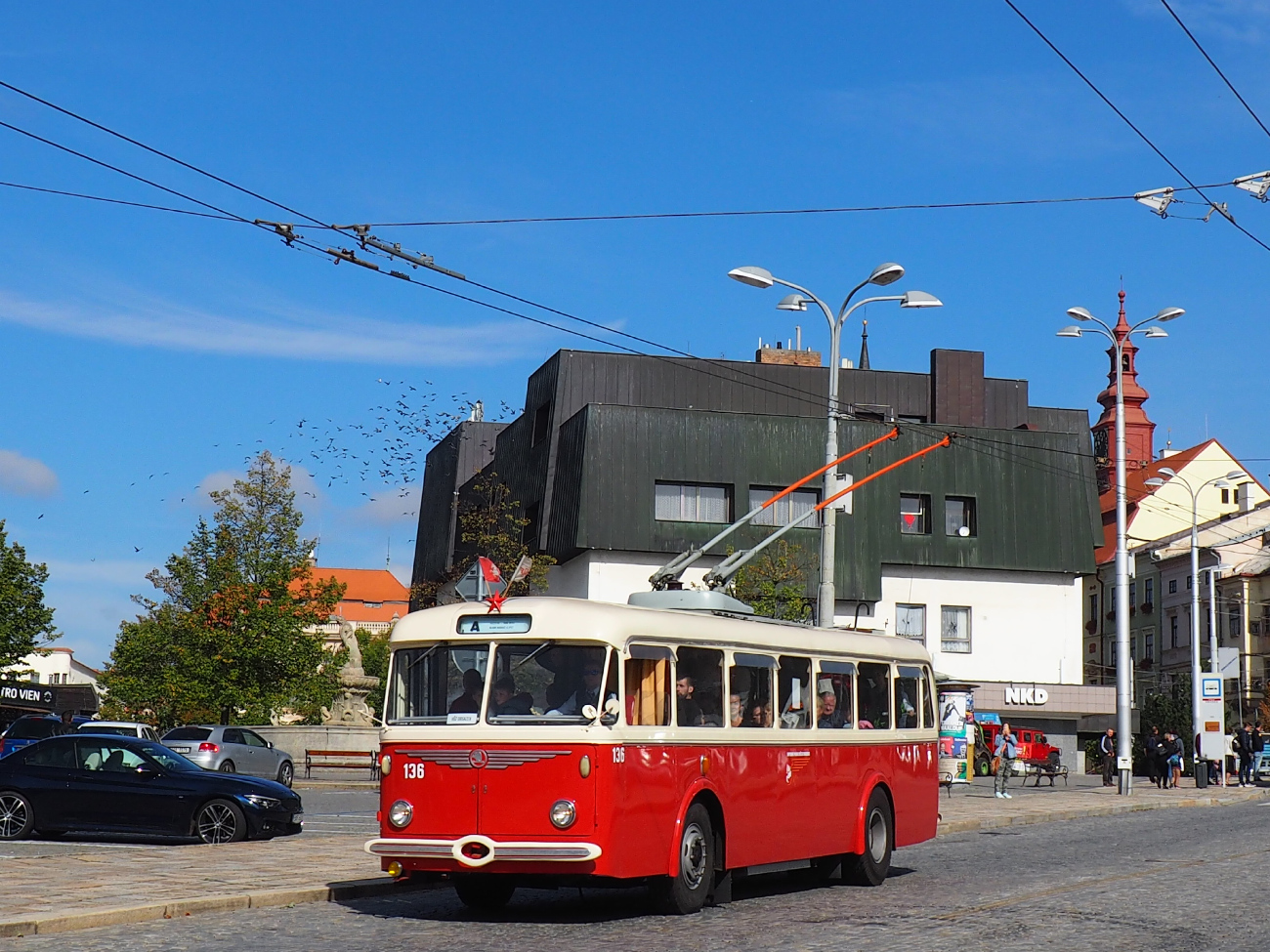 Pardubice, Škoda 8Tr9 № 136 (302); Jihlava — Anniversary: 75 years of trolleybuses and 80 years of buses in Jihlava (23-24.09.2023)
