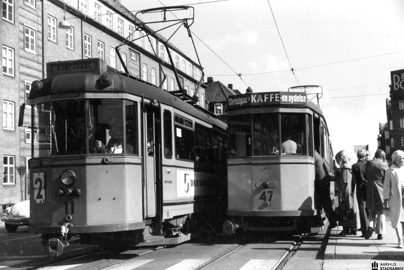 Орхус, Двухосный прицепной Scandia № 47; Орхус — Старые фотографии