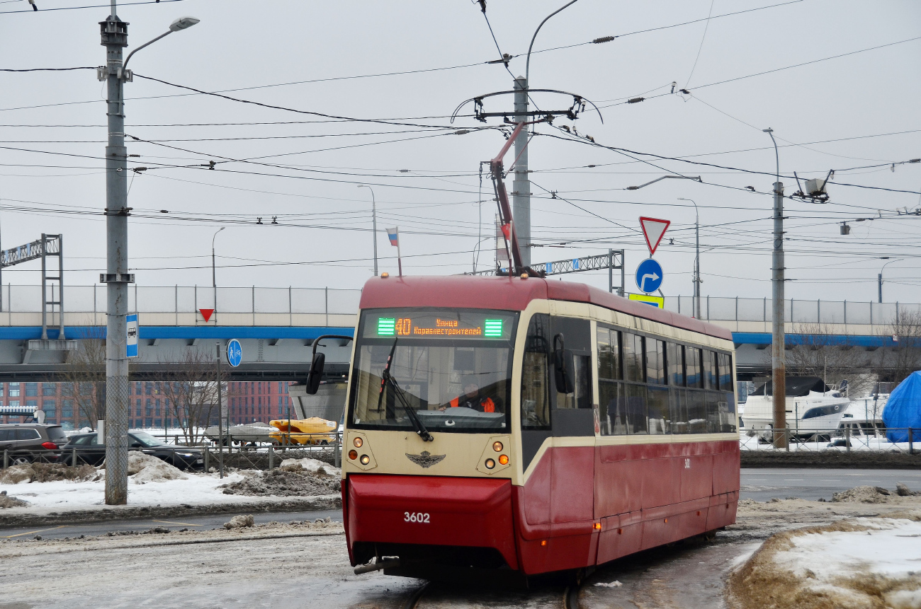 Санкт-Петербург, ЛМ-68М2 (мод. СПб ГЭТ) № 3602
