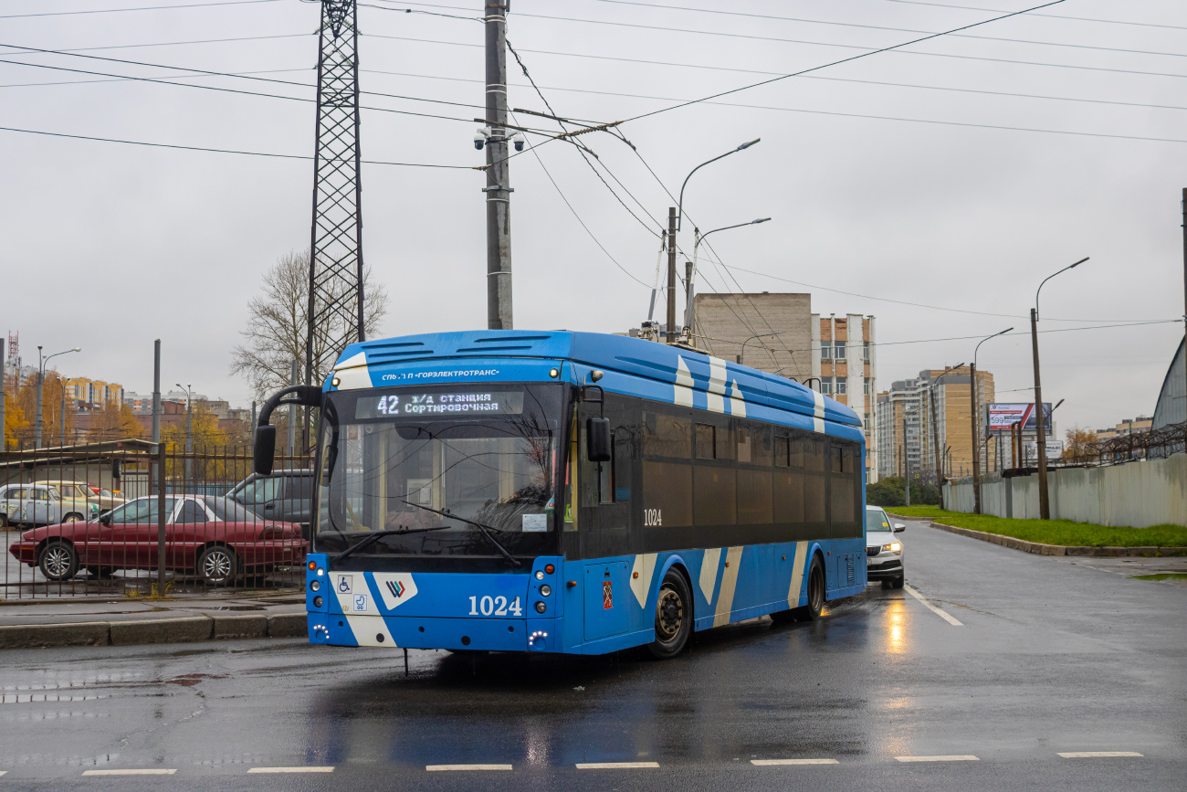 Санкт-Петербург, Тролза-5265.08 «Мегаполис» № 1024