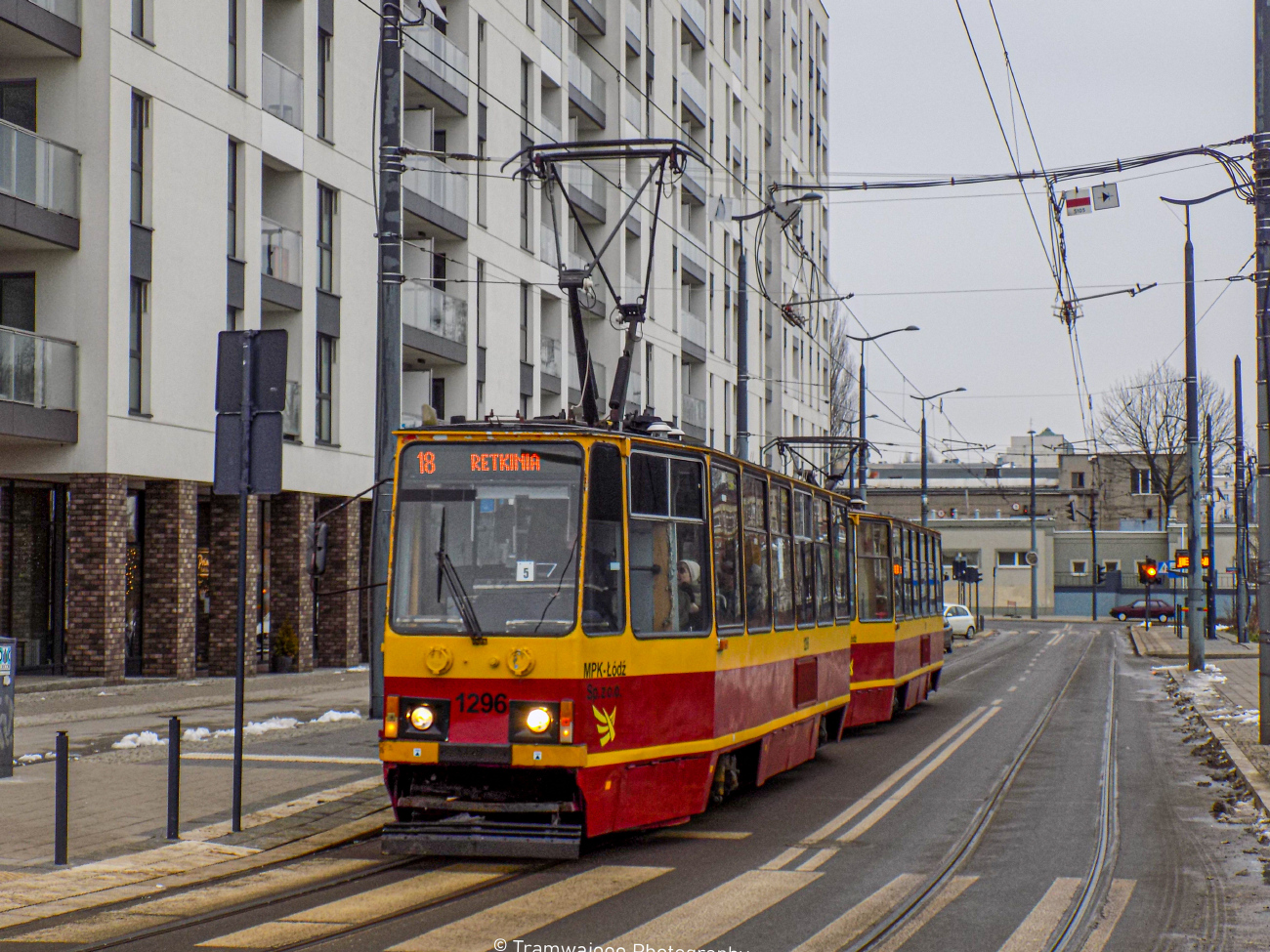 Лодзь, Konstal 805Na № 1296