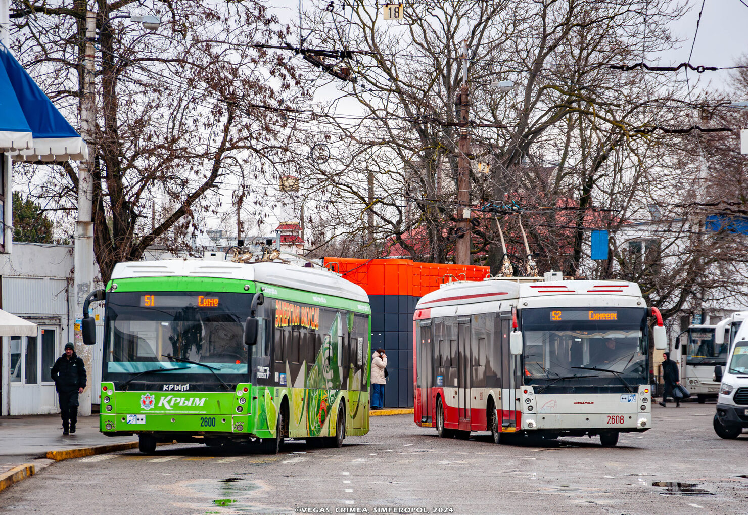 Крымский троллейбус, Тролза-5265.05 «Мегаполис» № 2600; Крымский троллейбус, Тролза-5265.05 «Мегаполис» № 2608