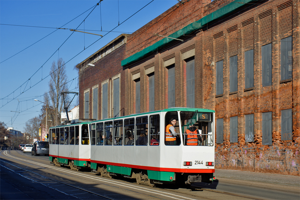Магдебург, Tatra B6A2M № 2144; Магдебург — T6A2-Abschied 28.01.2024