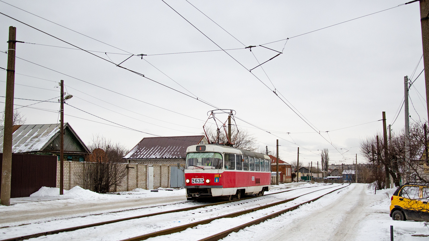 Волгоград, Tatra T3SU (двухдверная) № 2635