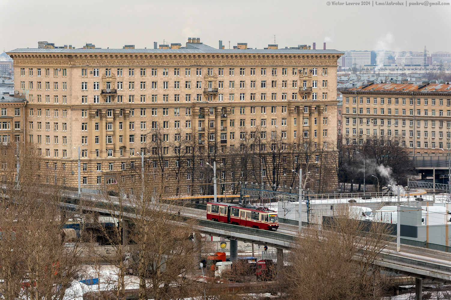 Sankt Petersburg — Tram lines and infrastructure Sankt Petersburg — Tram lines and infrastructure