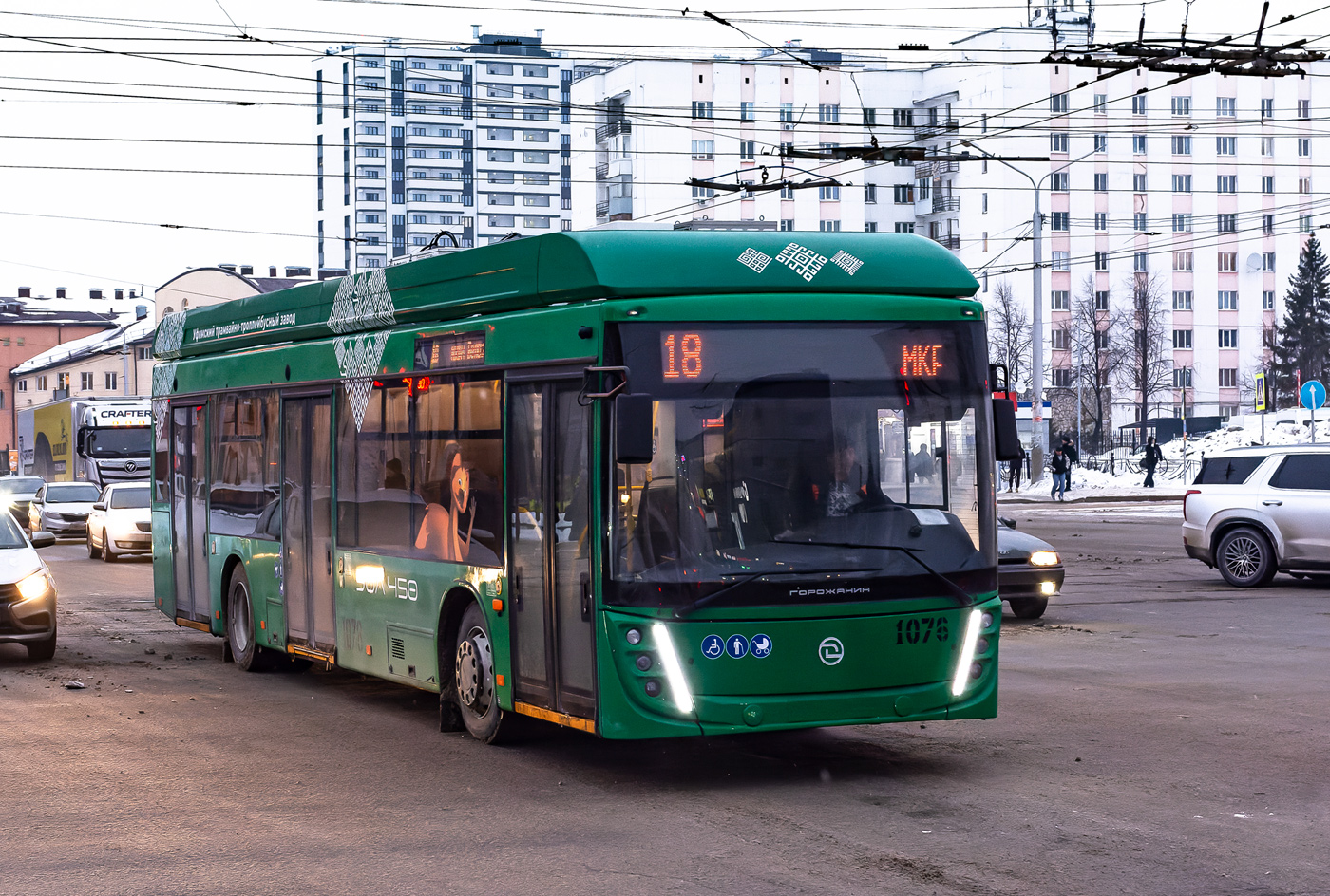 Уфа, УТТЗ-6241.01 «Горожанин» № 1076