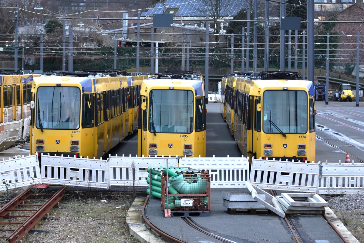 Эссен – Мюльхайм-ан-дер-Рур, Duewag M8C № 1403; Эссен – Мюльхайм-ан-дер-Рур, Duewag M8C № 1405; Эссен – Мюльхайм-ан-дер-Рур, Duewag M8C № 1178