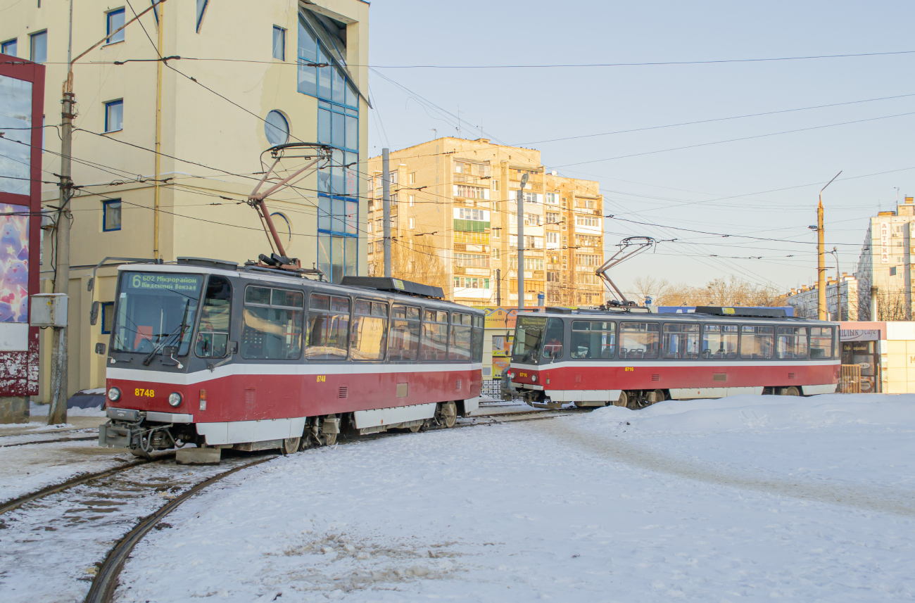Kharkiv, Tatra T6A5 # 8748 Kharkiv, Tatra T6A5 # 8748