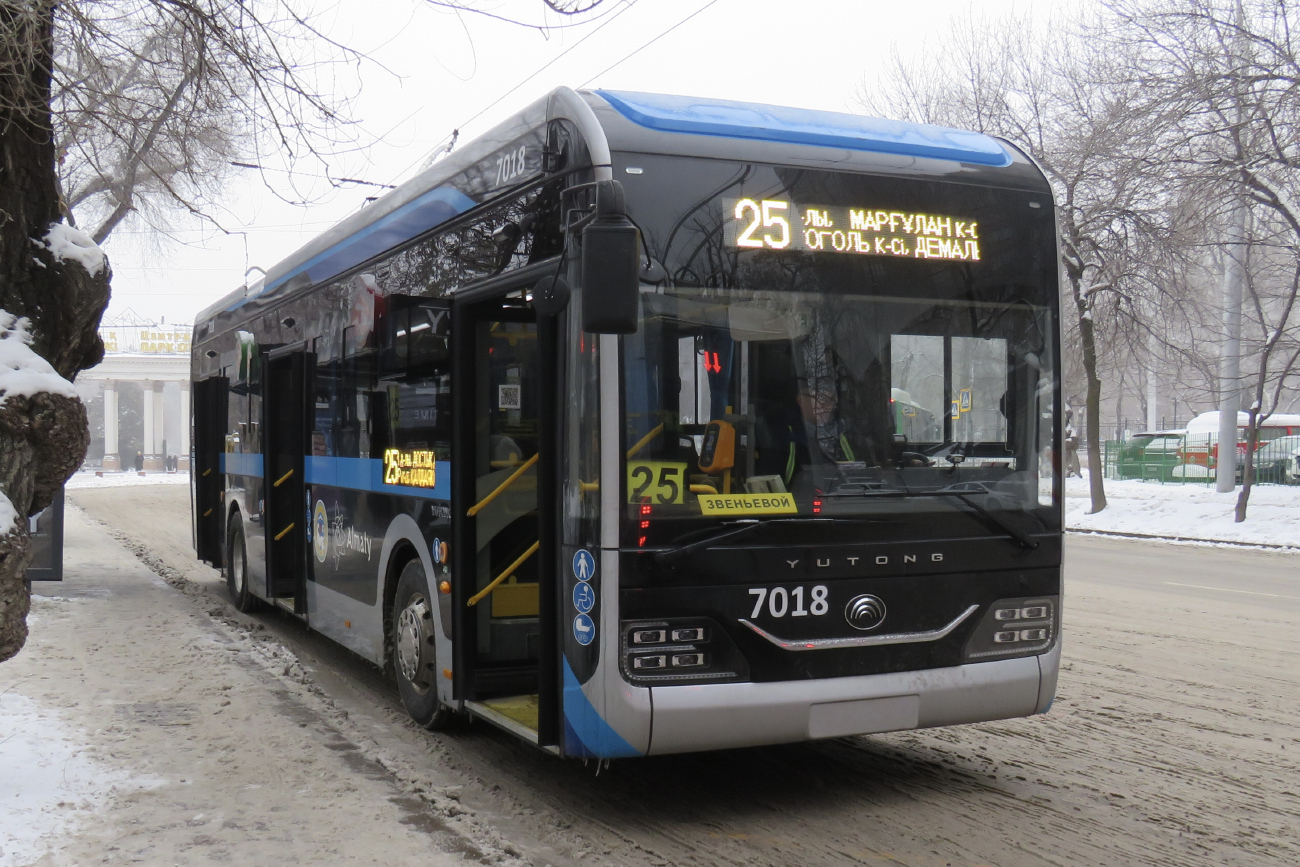 Almaty, Yutong ZK6128BEVG (QazTehna) Nr. 7018 Almaty, Yutong ZK6128BEVG (QazTehna) Nr. 7018