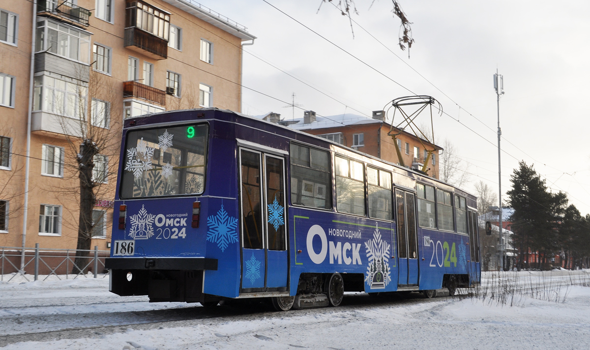 Омск, 71-605ЭП № 186
