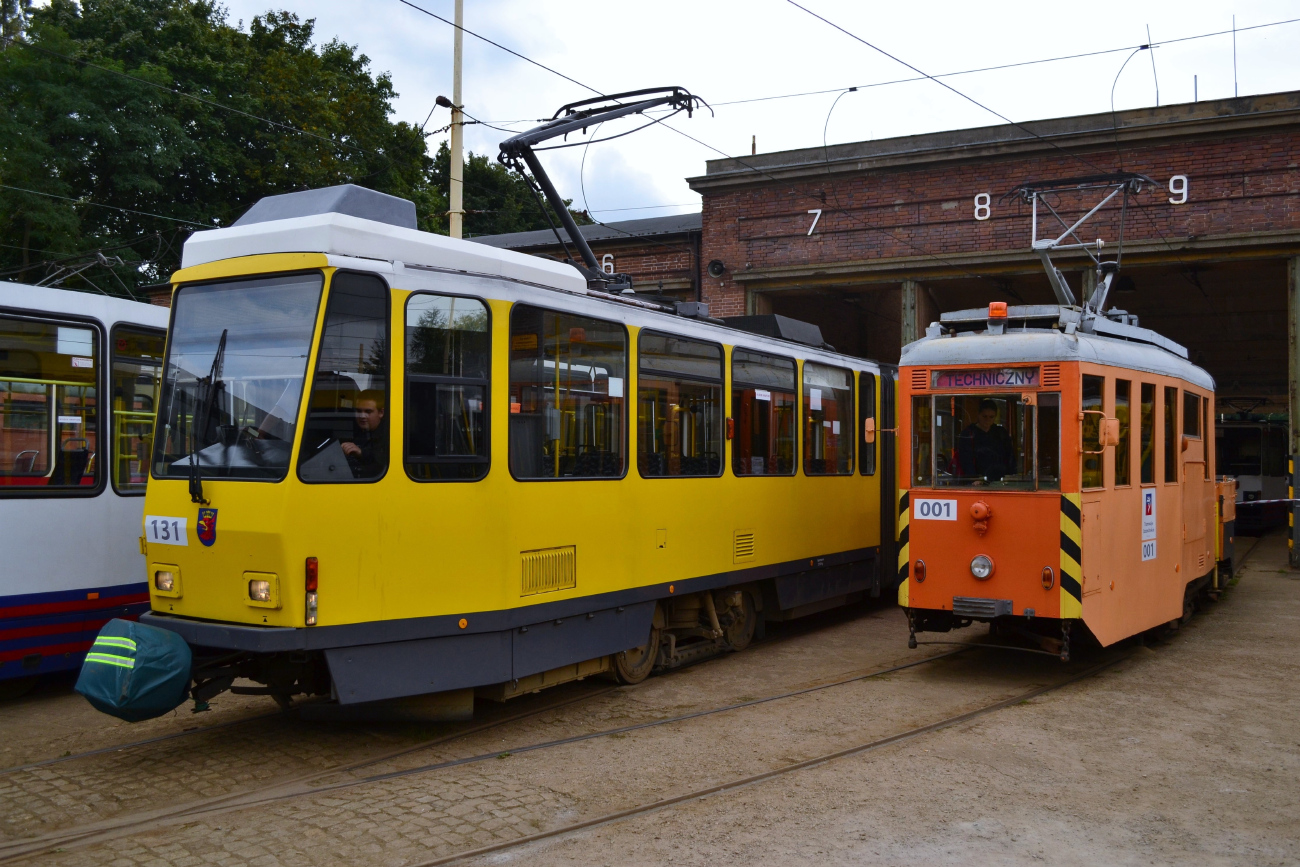 Щецин, Tatra KT4DtM № 131; Щецин, Konstal N № 001
