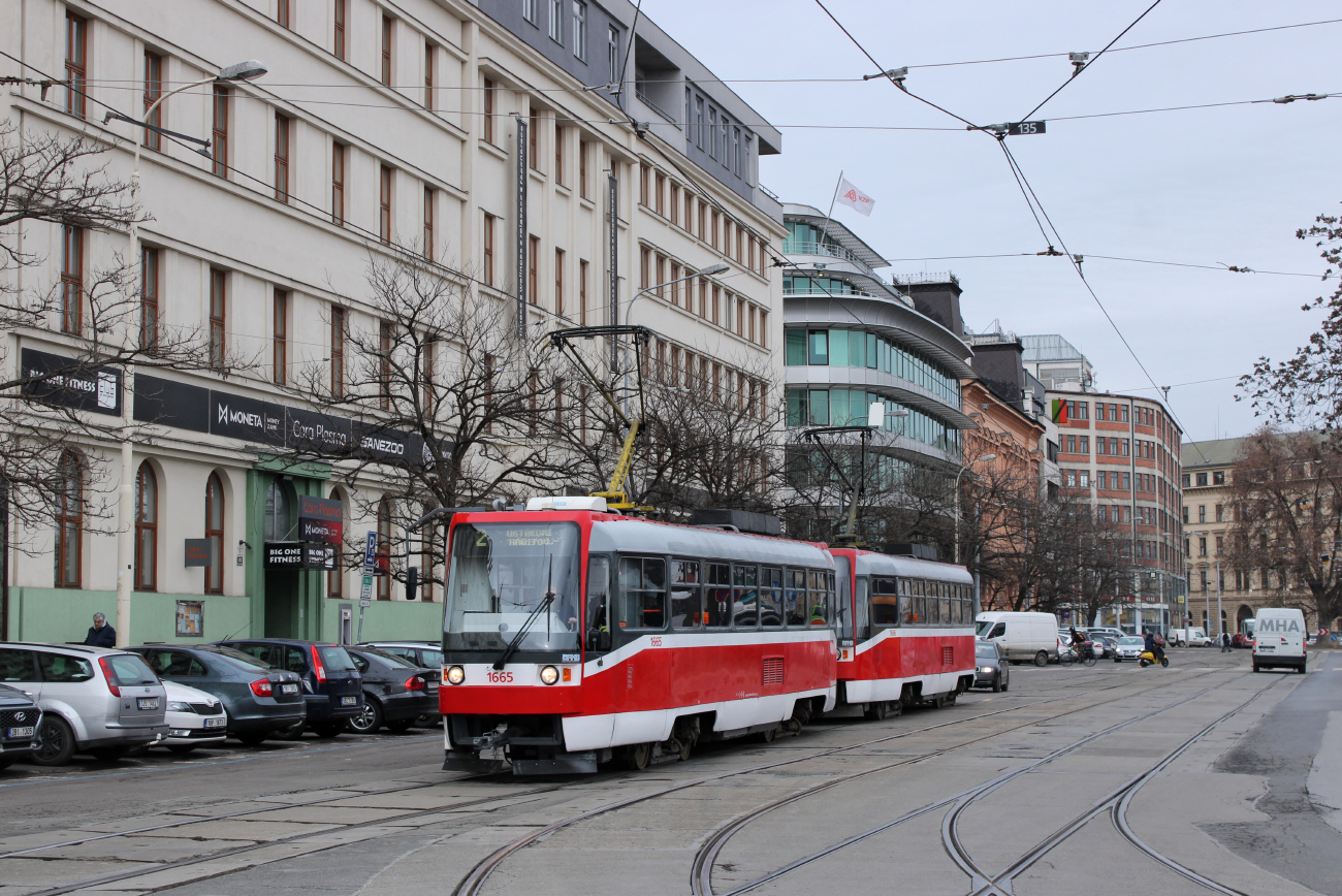 Брно, Tatra T3R (1995) № 1665