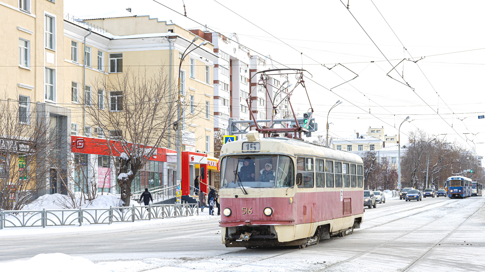 Екатеринбург, Tatra T3SU (двухдверная) № 516