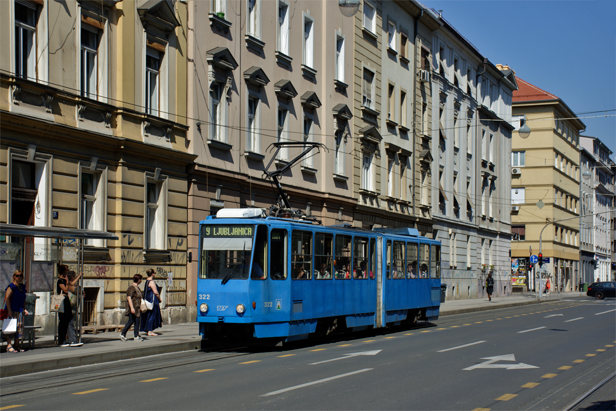 Загреб, Tatra KT4YU № 322