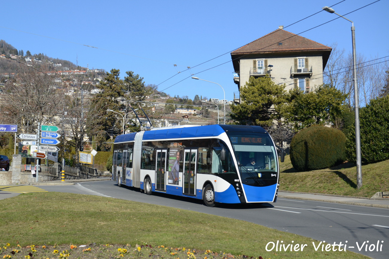 Вёве — Монтрё — Блоне, Van Hool Exqui.City 18 № 802