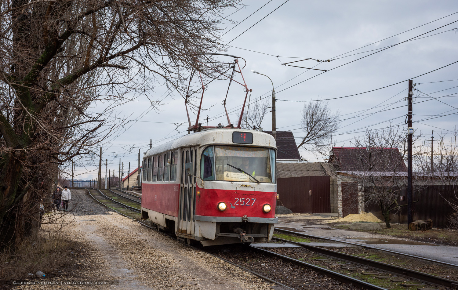 Волгоград, Tatra T3SU (двухдверная) № 2527
