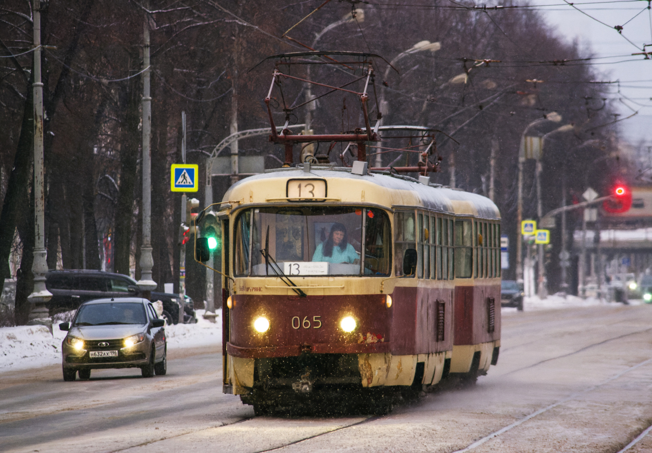 Екатеринбург, Tatra T3SU (двухдверная) № 065 Екатеринбург, Tatra T3SU (двухдверная) № 065