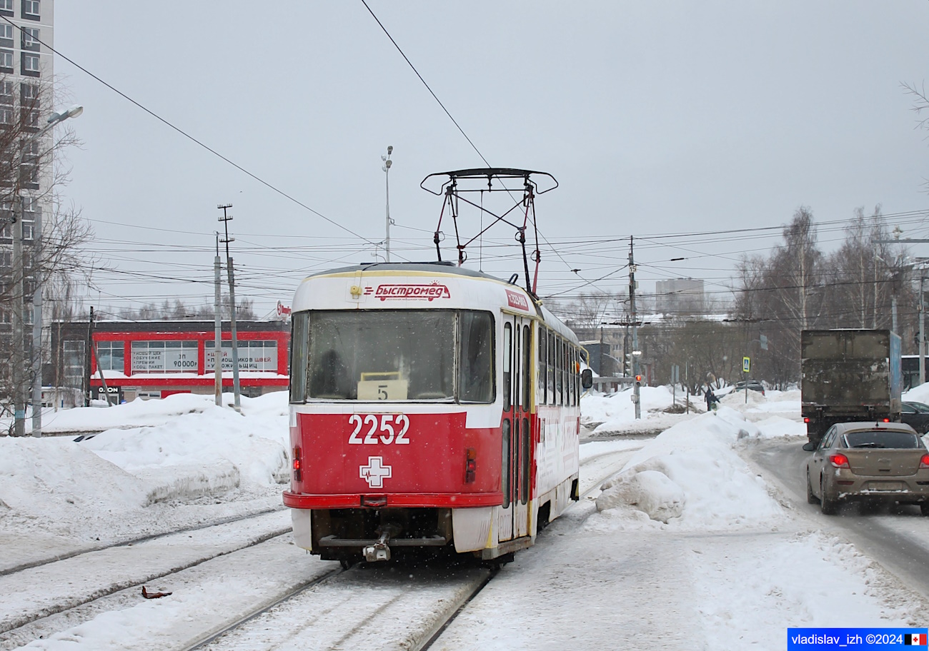 Ижевск, Tatra T3SU (двухдверная) № 2252