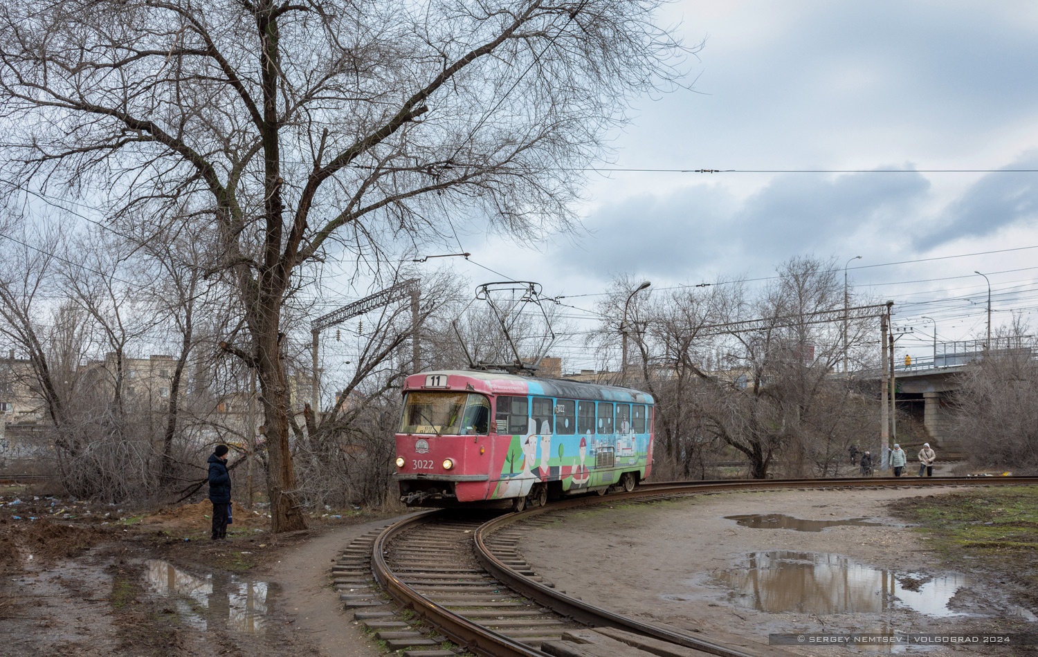 Волгоград, Tatra T3SU (двухдверная) № 3022