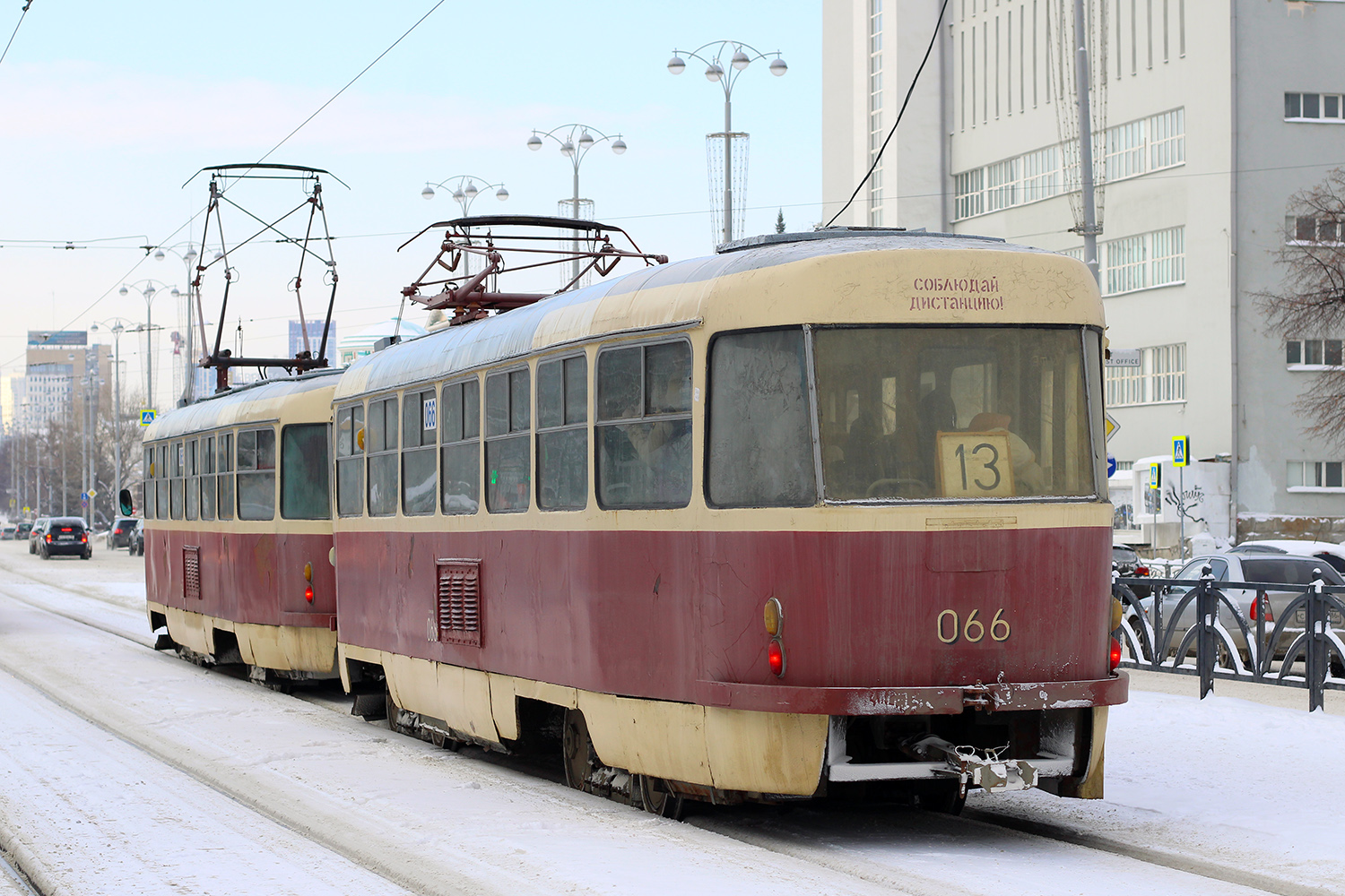 Екатеринбург, Tatra T3SU (двухдверная) № 066 Екатеринбург, Tatra T3SU (двухдверная) № 066