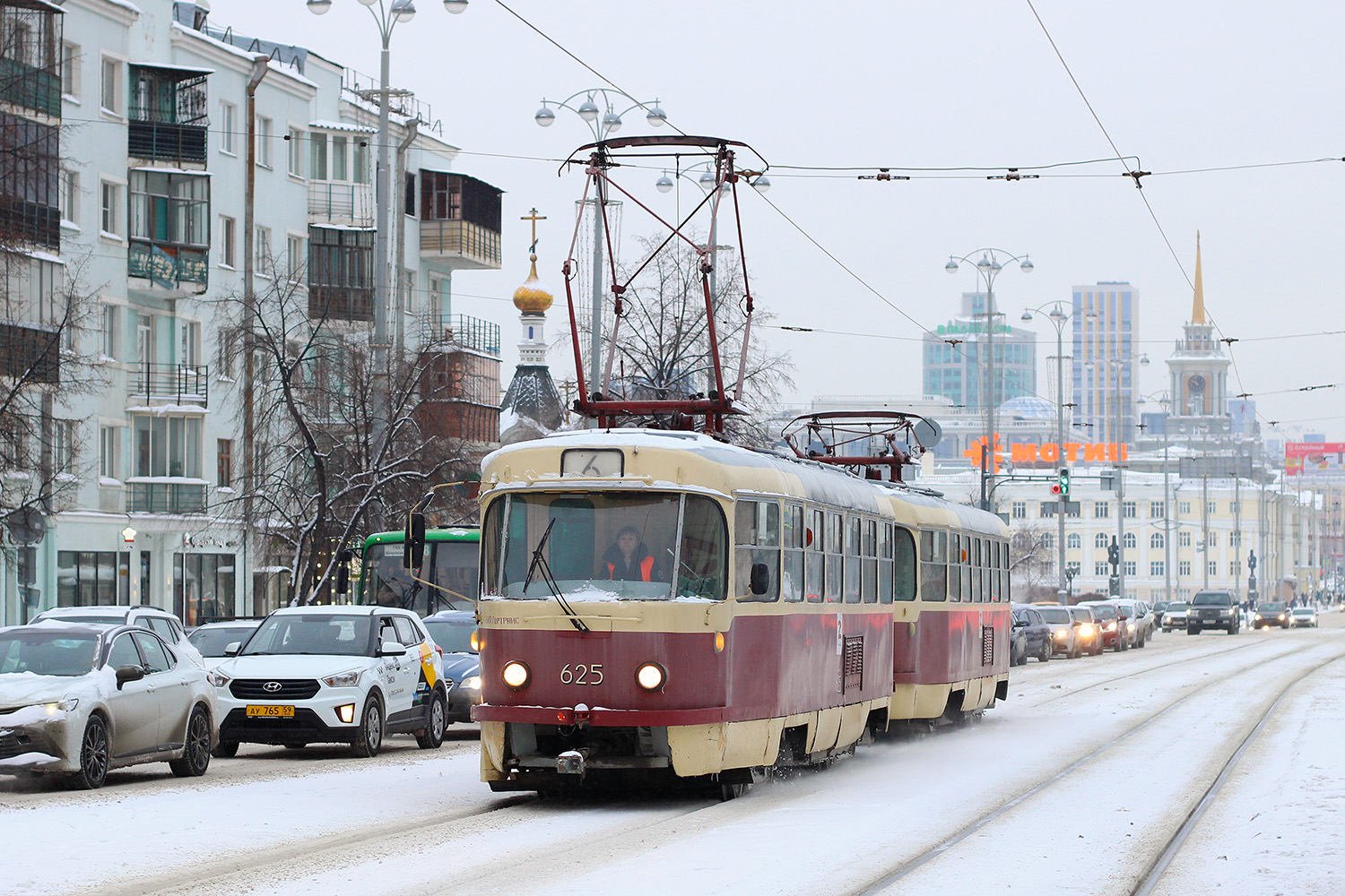 Екатеринбург, Tatra T3SU (двухдверная) № 625