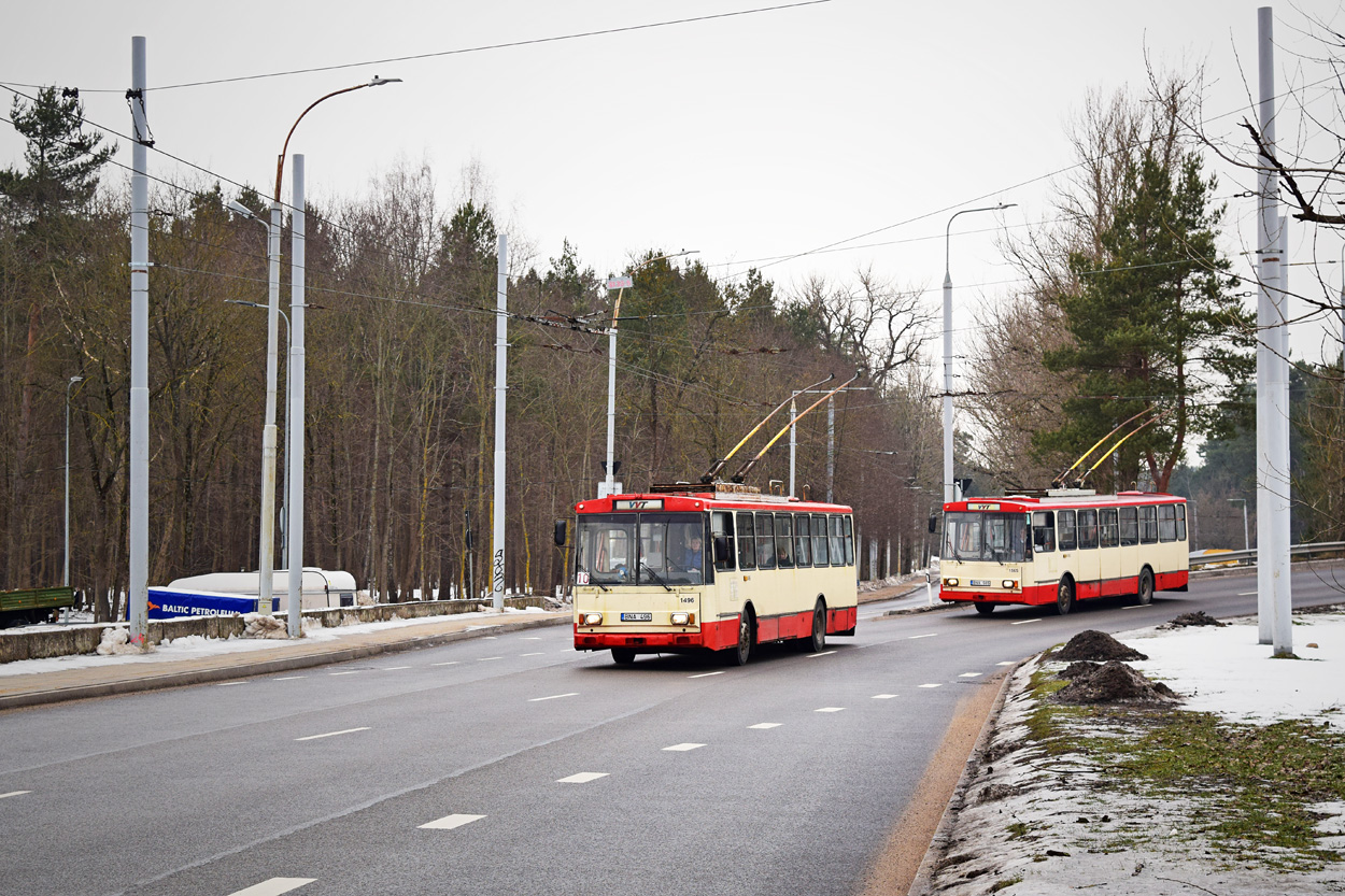 Вильнюс, Škoda 14Tr02/6 № 1496