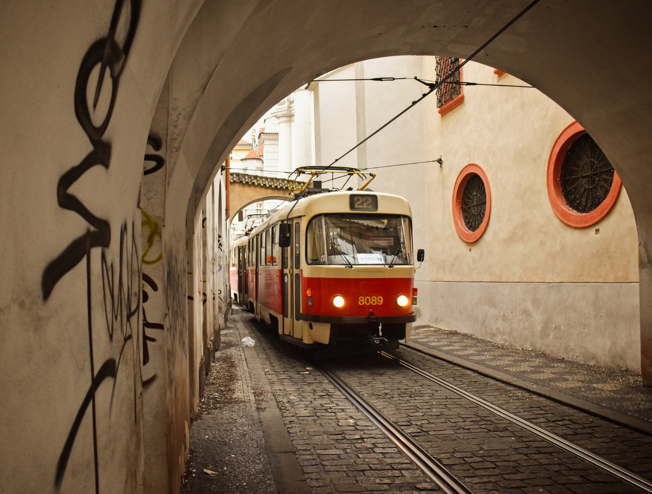 Prága, Tatra T3M2-DVC — 8089