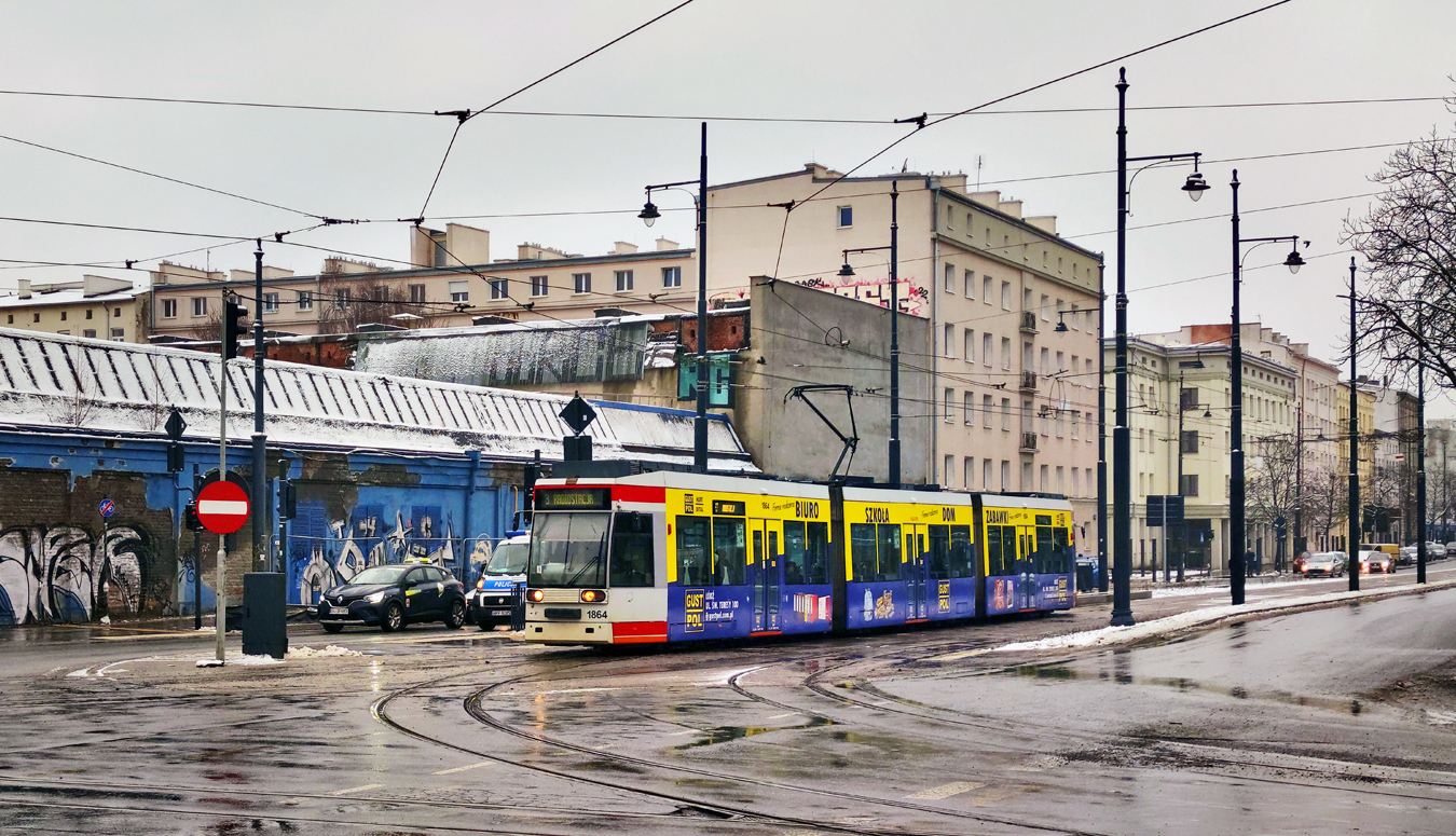 Лодзь, Duewag MGT6D № 1864