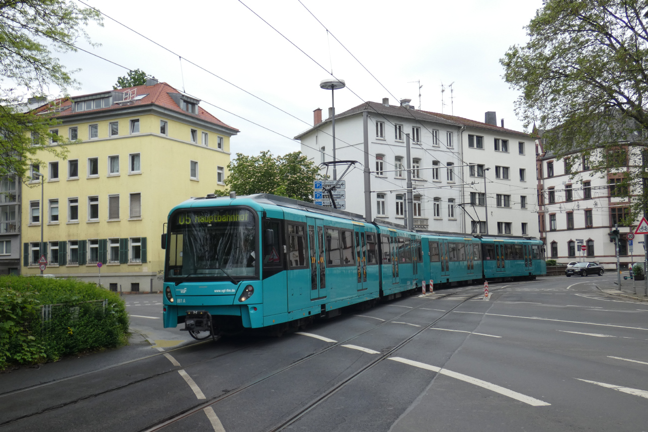 Frankfurt am Main, Bombardier Flexity Swift U5-50 # 861