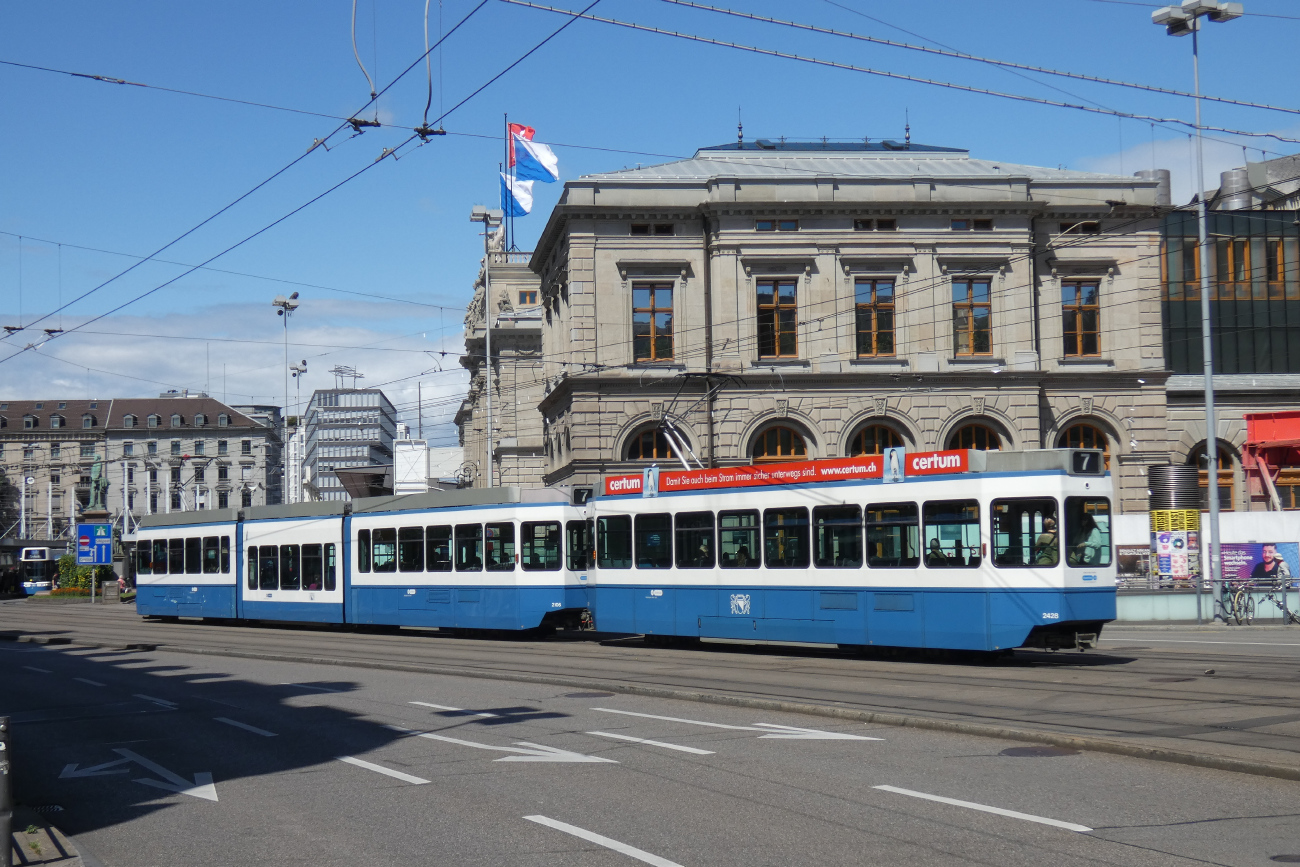 Цюрих, SWP/SIG/ABB Be 2/4 "Tram 2000 Pony" № 2428