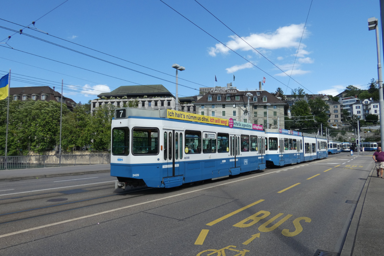 Цюрих, SWP/SIG/ABB Be 2/4 "Tram 2000 Pony" № 2429