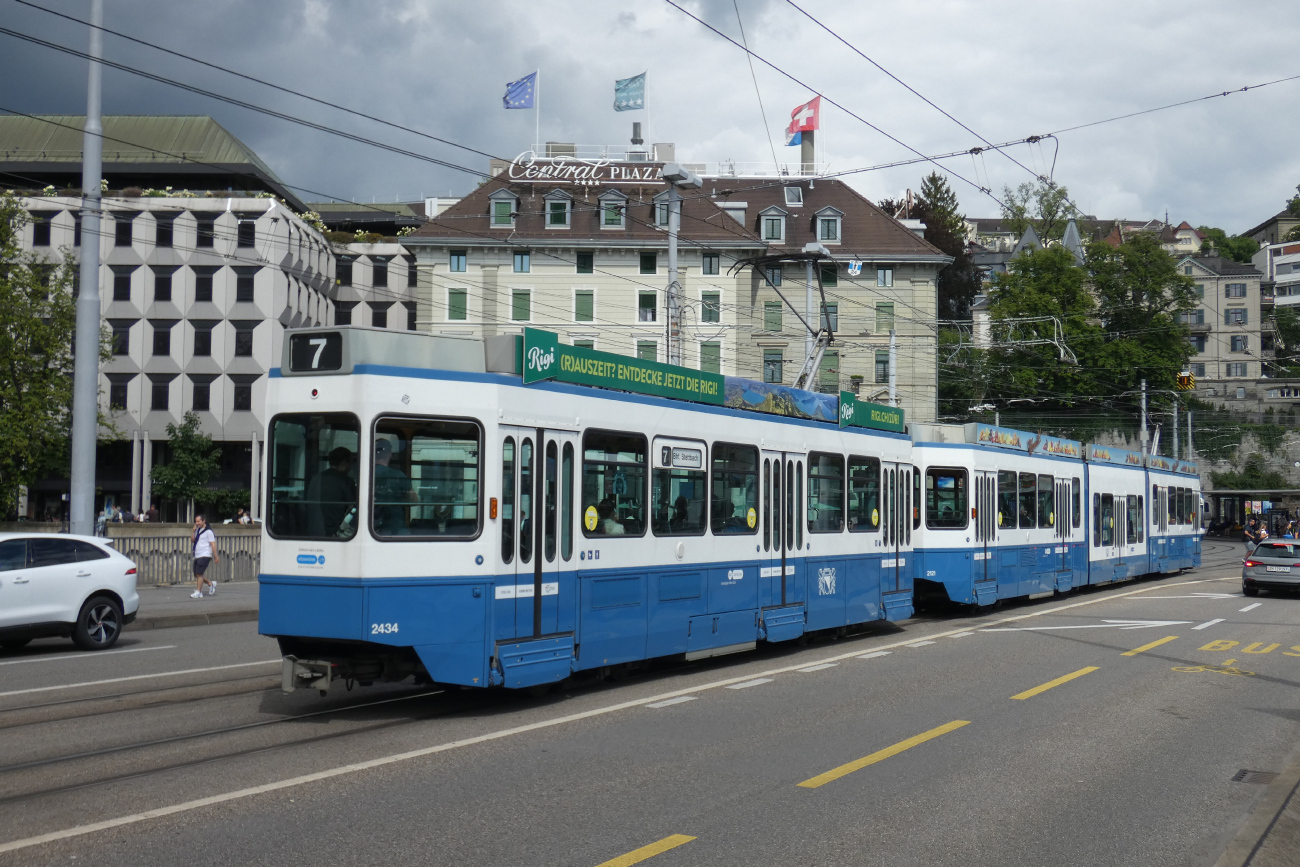 Цюрих, SWP/SIG/ABB Be 2/4 "Tram 2000 Pony" № 2434