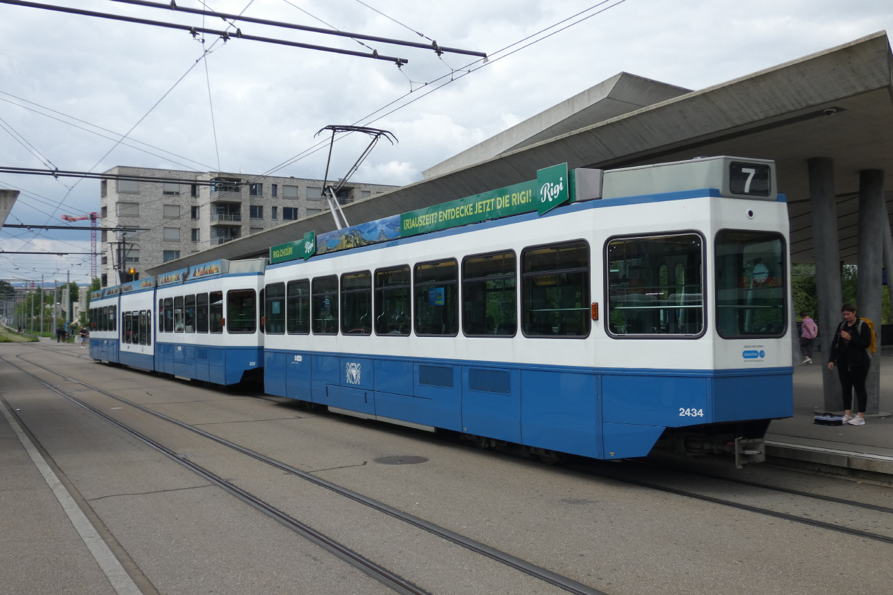Цюрих, SWP/SIG/ABB Be 2/4 "Tram 2000 Pony" № 2434