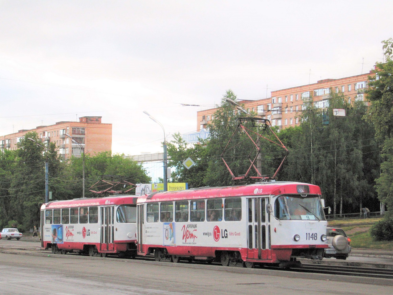 Iževsk, Tatra T3SU (2-door) č. 1148