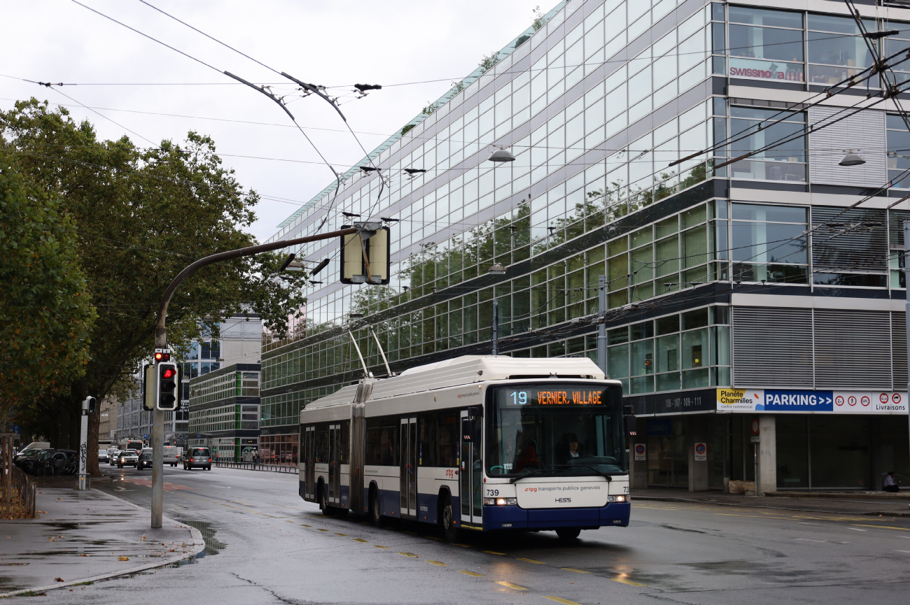 Женева, Hess SwissTrolley 3 (BGT-N2C) № 739