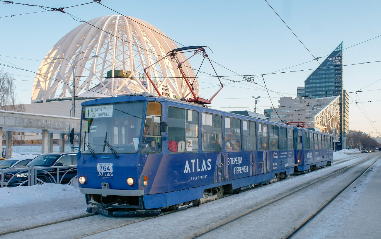 Екатеринбург, Tatra T6B5SU № 764