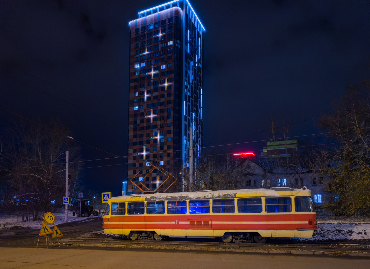 Ижевск, Tatra T3SU (двухдверная) № 11; Ижевск — Строительство и реконструкция
