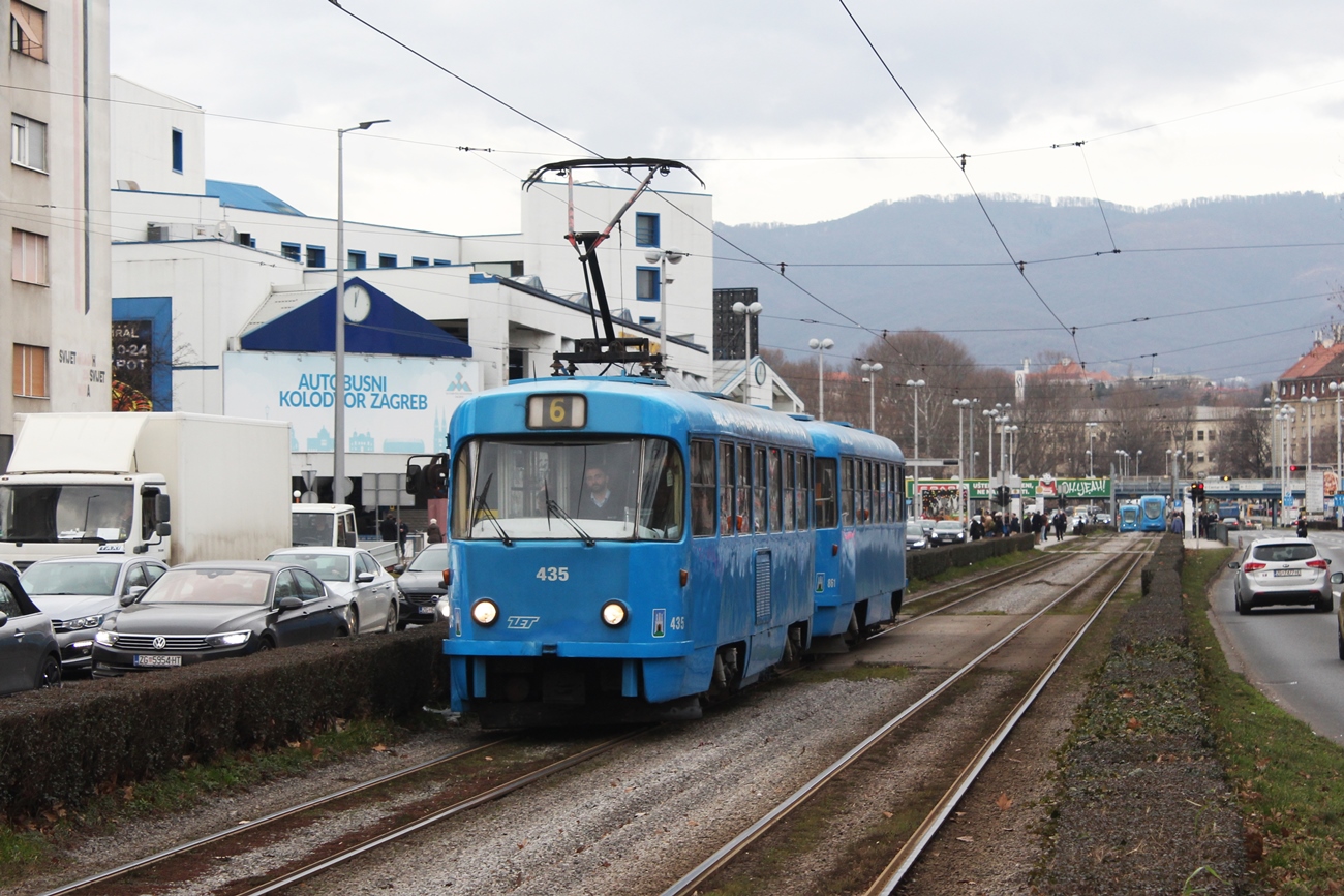 Загреб, Tatra T4YU № 435